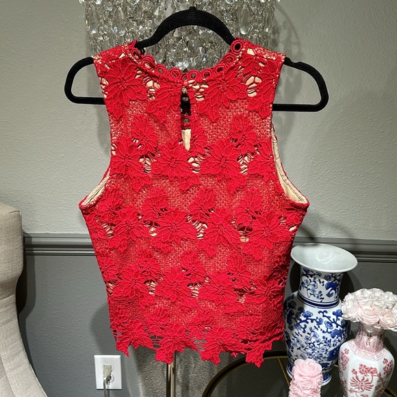 Red Lace Tank ♥️ - Picture 3 of 3